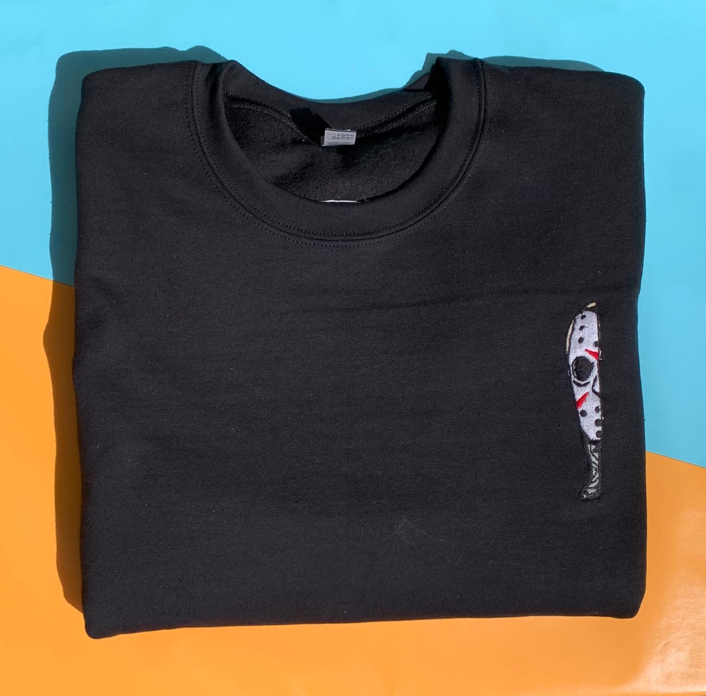Jason Voorhees appliqué crewneck