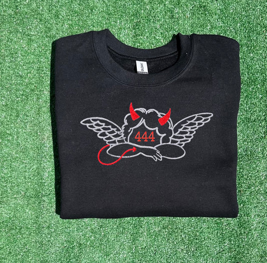 Devil's Angel Embroidered T-shirt