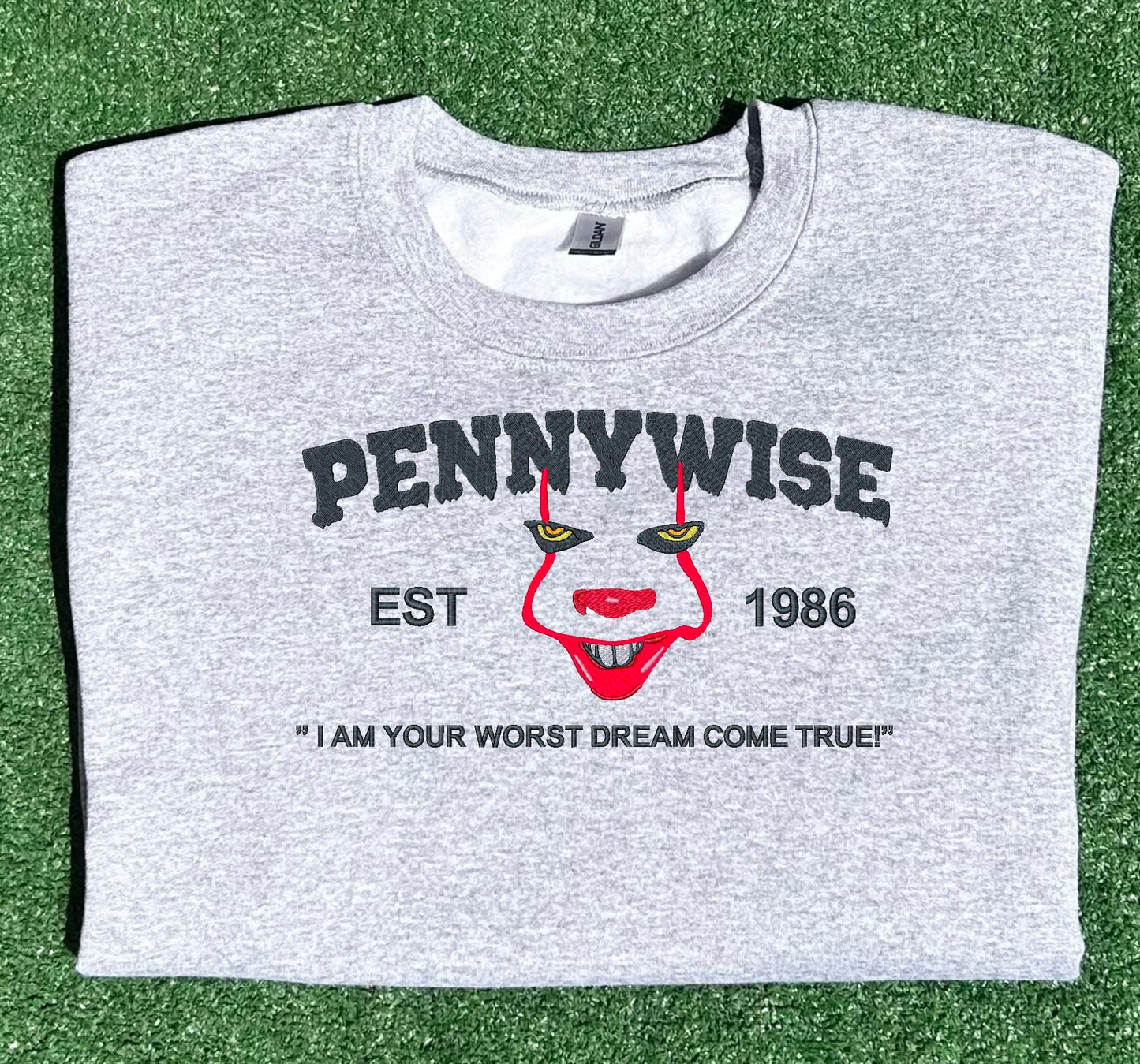 Pennywise College Like Embroidered Sweatshirt