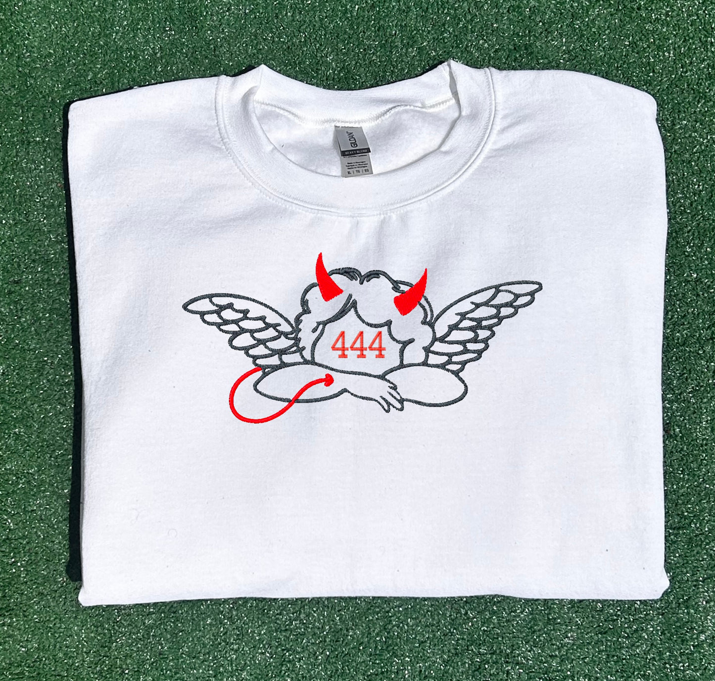 Devil's Angel Embroidered T-shirt