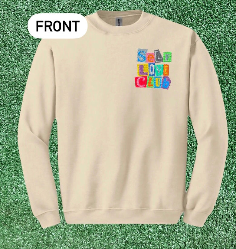 SLC/ Well-Being appliqué Embroidered Sweatshirt