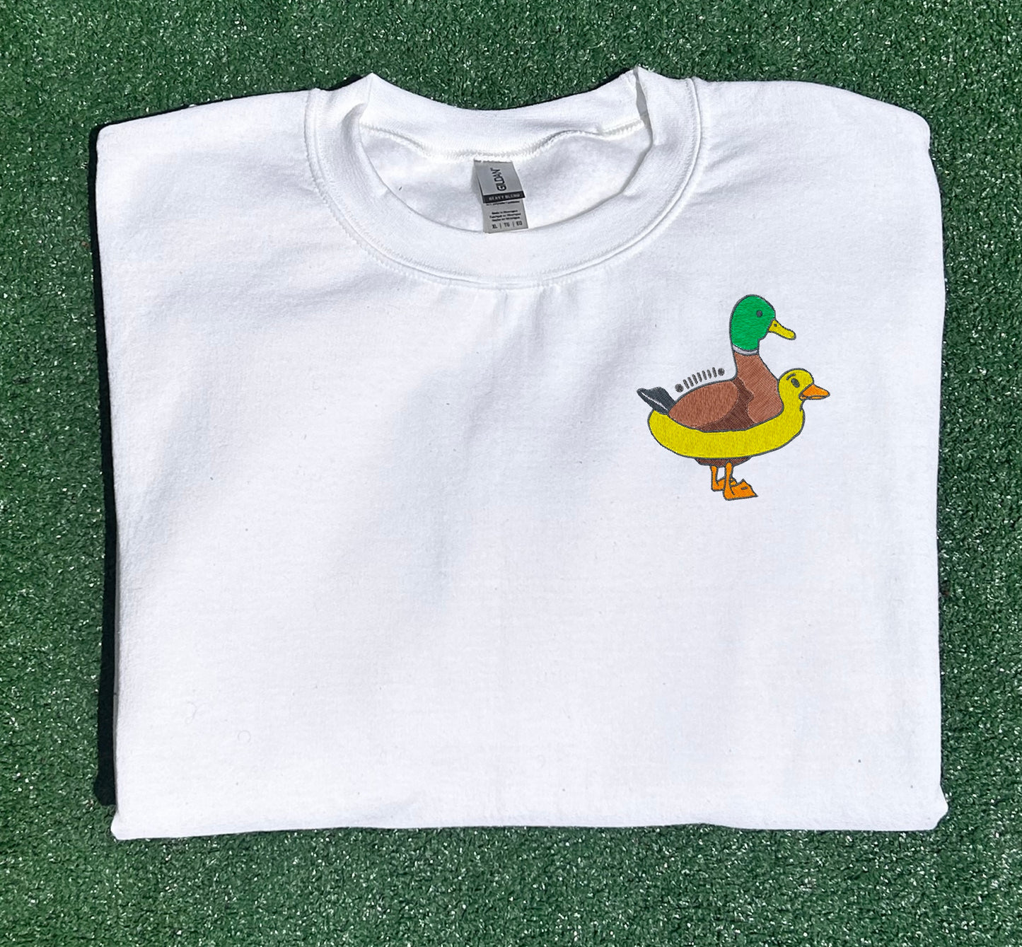 Duck in Float Embroidered T-Shirt