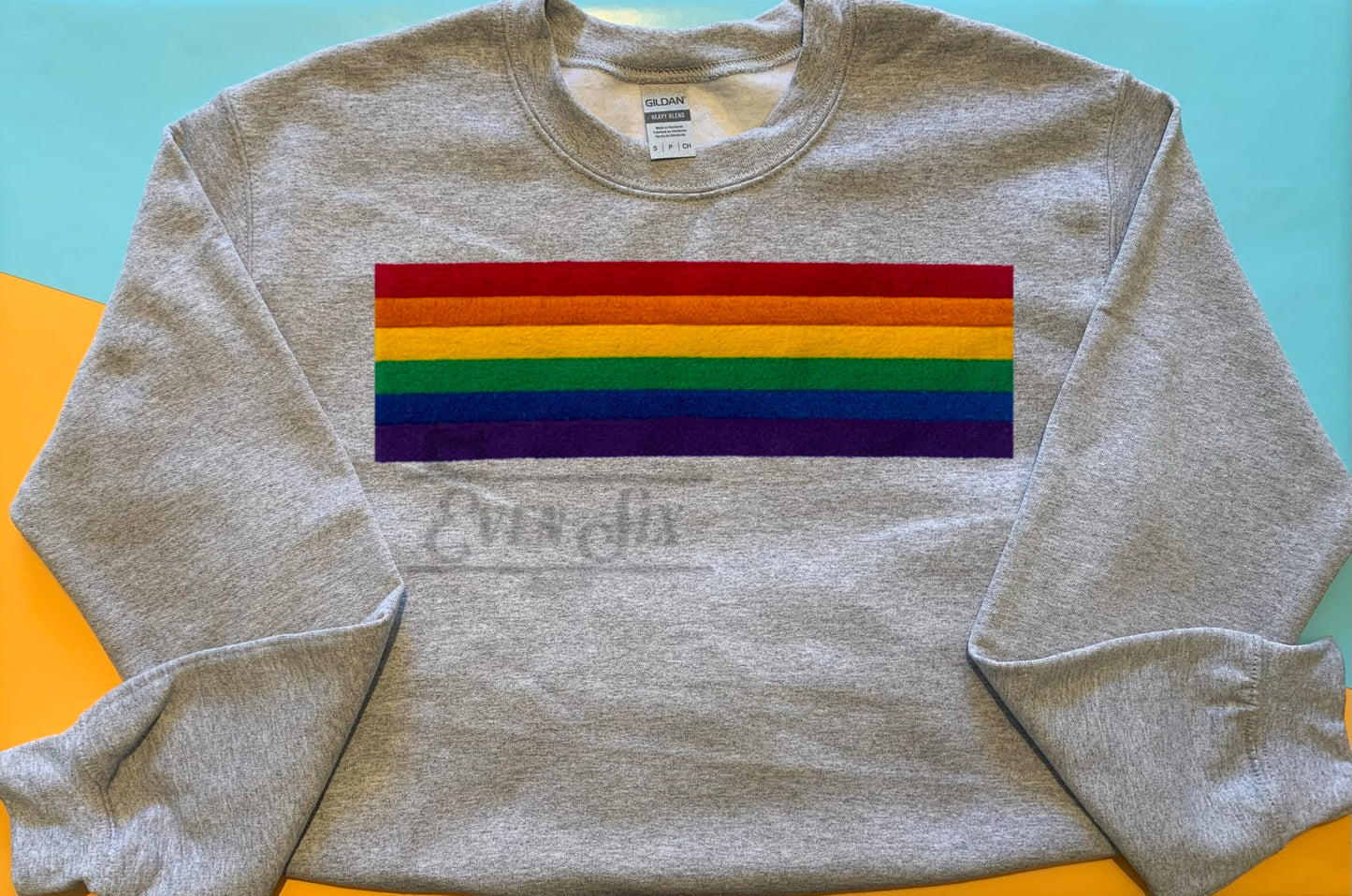 Rainbow embroidered sweatshirt