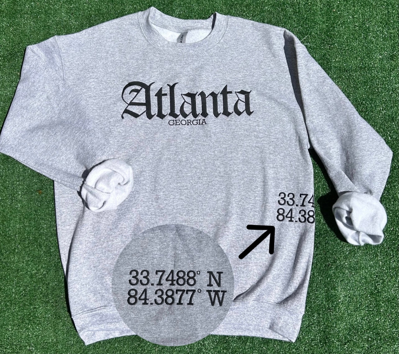 Rep your city embroidered Sweatshirt