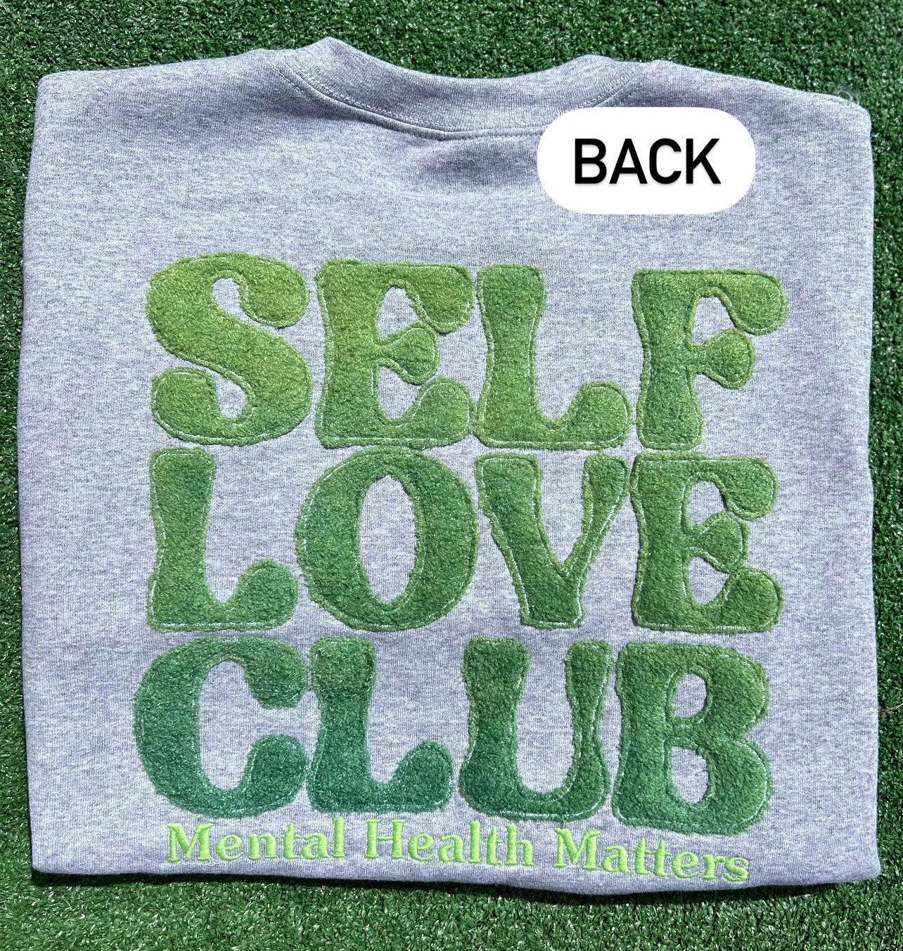 Self Love Club (MHM) embordered crewneck