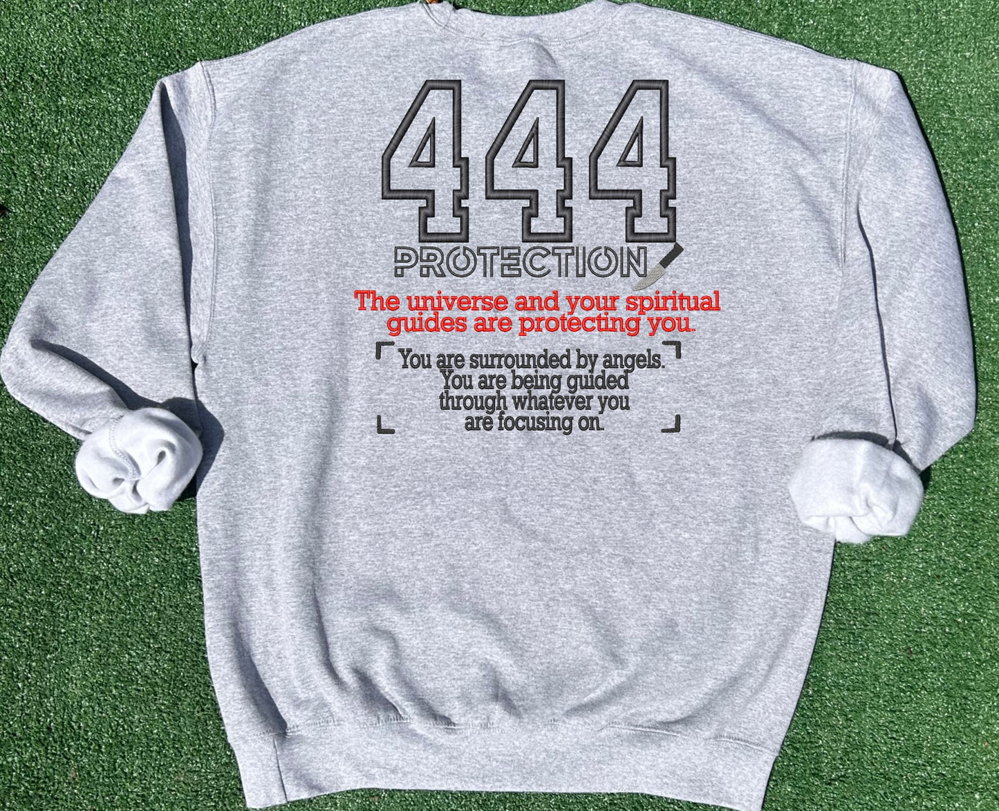 Angel number 444 Protection Embroidered Sweatshirt