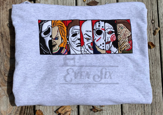 Horror Gang Embroidered Sweatshirt